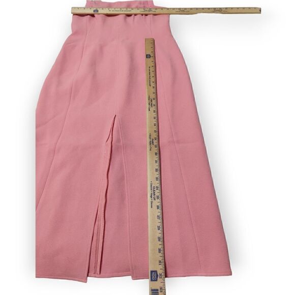 New C/MEO Consumed Split-Front Pink Midi Dress L 8 - Picture 11 of 15